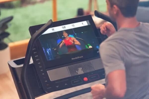 Nordictrack Commercial X22i Incline Trainer Treadmill man using it