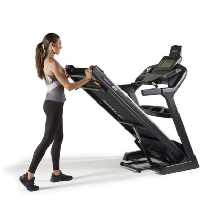 Sole F80 Folding Treadmill Folded Up