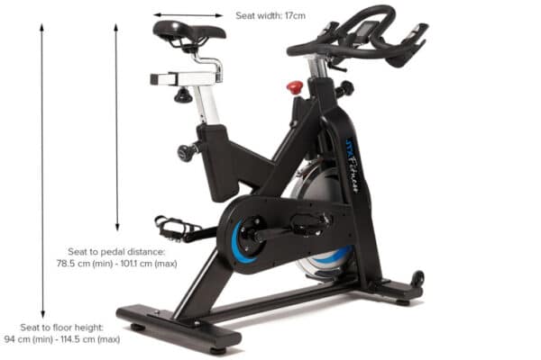 JTX Cyclo Studio Commercial Indoor Training Bike - dimensions