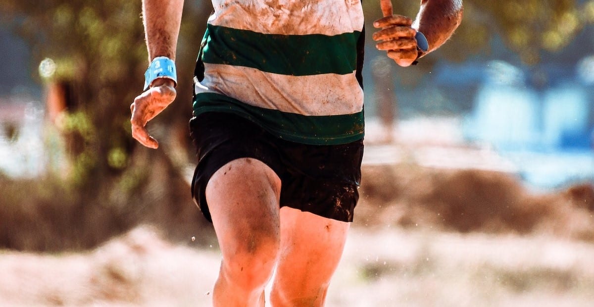 Man Running Outdoors